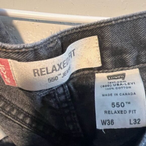 Vintage Levi’s 550 Orange Tab Dark Wash SZ 36/32 1997 Denim Jeans Relaxed Fit - Picture 4 of 8